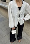 Nakış Detaylı Bağcıklı Kimono - GÖMLEK