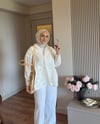 Nakış Detaylı Vual Gömlek Beyaz - GÖMLEK