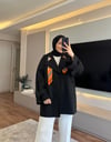 Oversize Trenc Siyah - TRENCKOT