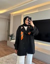 Oversize Trenc Siyah - TRENCKOT