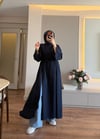 Parçalı Sweat Tunik Lacivert - TUNİK