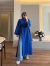 Parçalı Sweat Tunik Saks - TUNİK