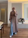 Parçalı Sweat Tunik Vizon - TUNİK