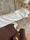 Parmak Geçme Badi Ekru - BLUZ