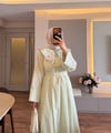 Pastel Yakalı Elbise Pastel Yeşili - ELBİSE