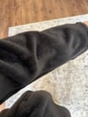 Peluş Dokulu Kemerli Kazak Siyah - TUNİK