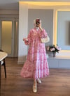 Pembe Lavinya Elbise - ELBİSE