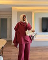 Şal Yaka Takım Bordo - TAKIM