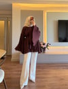 Şehrazat Piliseli Tunik Bordo - TUNİK
