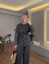 Soft Line Pamuk Takım Antrasit  - TAKIM
