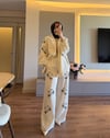 Soft Luxury Taş İşlemeli Takım  - TAKIM