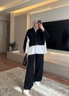 Triko Spor Örme Takım Siyah - TAKIM