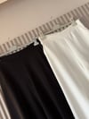 Ütü İzli Bol Paça Pantalon Beyaz - PANTOLON