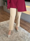 Ütü İzli Kumaş Pantalon Bej - PANTOLON
