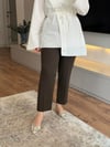 Ütü İzli Kumaş Pantalon Kahve - PANTOLON