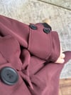 Yaka Garnili Amazon Trenç Bordo - TRENCKOT