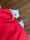 Yaka Kol Çizgili Sweat Kırmızı - SWEAT