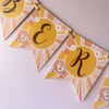 Boho Hippie Temalı Harf Banner