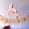 Boho Hippie Temalı Pasta Süsü