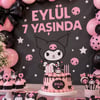 Kuromi Temalı Kişiye Özel Doğum Günü Afiş Branda