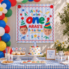 Parti Şapkası Fotoğraflı Kutlama Afişi – Kişiye Özel Vinil Branda