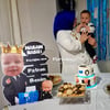 Patron Bebek Temalı Fotoğraflı Ayaklı Maket