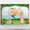 Peter Rabbit Temalı Pembe Afiş Branda