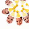 Sarı Ponponlu Fotoğraf Flama Banner