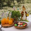Sepetli Peter Rabbit Temalı Ayaklı Pano