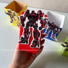 Transformers Temalı Renkli Popcorn Kutusu