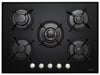 Eminçelik EC-AH 2250 BW BG70 (22 385) Ankastre 70 cm Siyah Cam Ocak (Woklu)