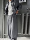 Bomber ve Baggy Pantolon Çizgili Alt-üst Takım