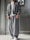 Bomber ve Baggy Pantolon Çizgili Alt-üst Takım