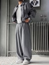 Bomber ve Baggy Pantolon Çizgili Alt-üst Takım