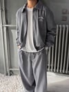 Bomber ve Baggy Pantolon Çizgili Alt-üst Takım