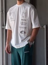 Descartes Patch Baskılı Oversize T-shirt