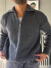 Fermuarlı Oversize Triko Kazak