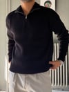 Fermuarlı Oversize Triko Kazak
