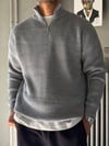 Fermuarlı Oversize Triko Kazak