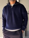 Fermuarlı Oversize Triko Kazak