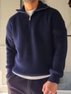 Fermuarlı Oversize Triko Kazak