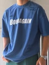 Oversize Born Again Yazılı Yıkamalı T-shirt