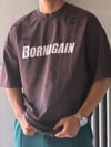 Oversize Born Again Yazılı Yıkamalı T-shirt