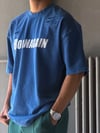 Oversize Born Again Yazılı Yıkamalı T-shirt