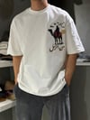 Oversize Deve Baskılı T-shirt