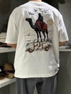 Oversize Deve Baskılı T-shirt