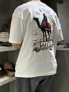 Oversize Deve Baskılı T-shirt