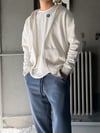 Oversize Fermuarlı Üç İplik Kapşonlu Sweatshirt