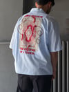 Oversize Patch Baskılı Kısa Kol Gömlek