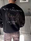 Oversize Şardonlu Bisiklet Yaka Sweat